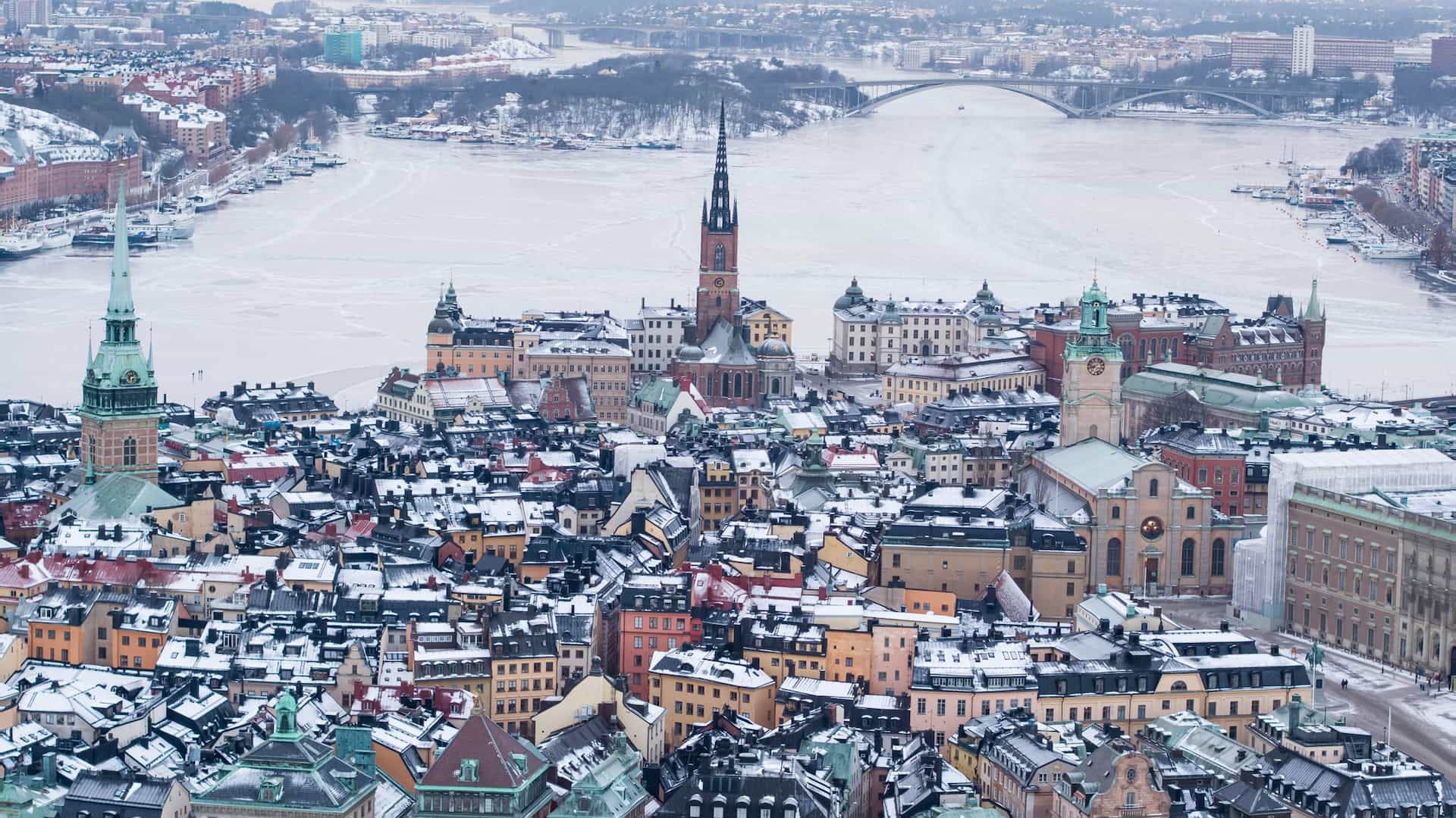 Estocolm a l'hivern. Foto: Ulf Grünbaum, Visit Sweden