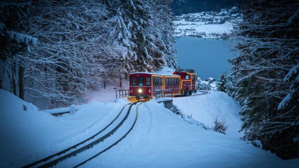 Tren de Navidad al Schafberg. Foto: SalzburgAGTourismusGmbH_FotoKunstbahr