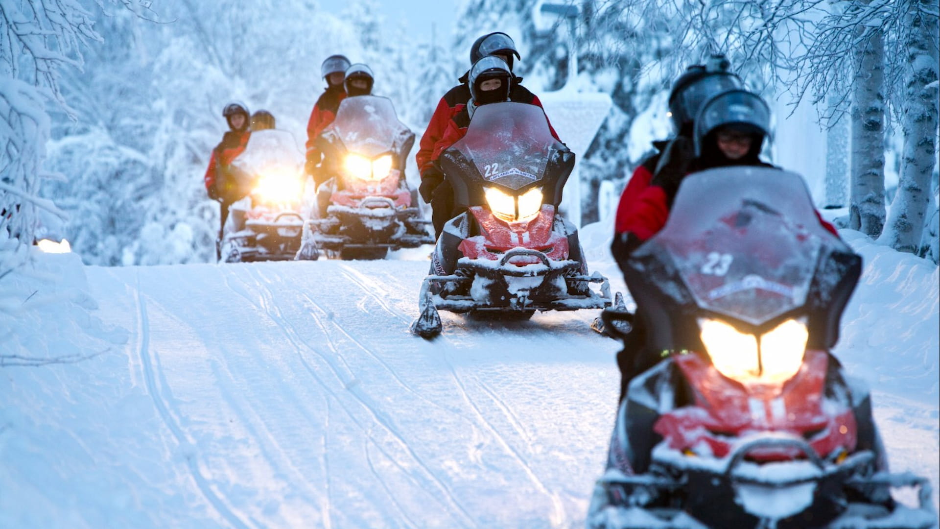 Safari en Moto de Nieve. Foto: Lapland Safaris