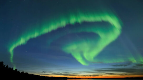 Aurora Boreal en Laponia. Foto: Thomas Kast. Visit Finland.