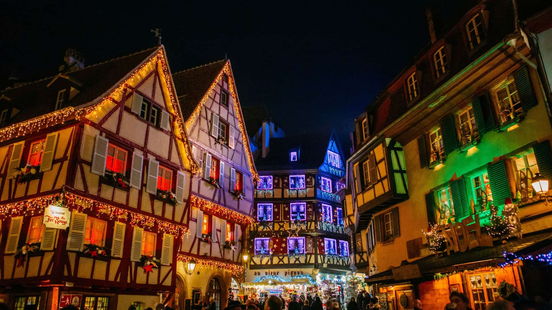 Mercado Navideño de Colmar, en Alsacia.