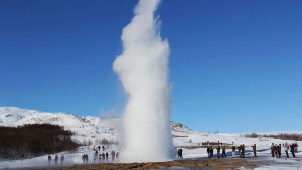 Géiser en Islandia