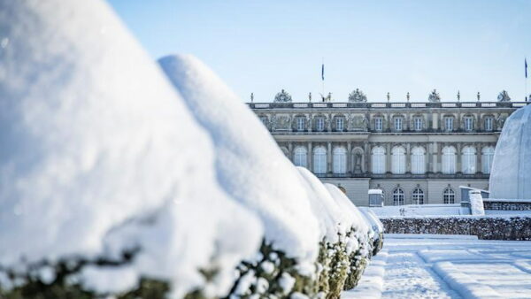 Palacio Herrenchiemsee en invierno