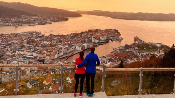 Atardecer en el Monte Floyen, Bergen / Foto: VisitBergen.com